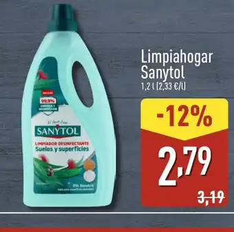 ALDI SANYTOL Limpiahogar oferta