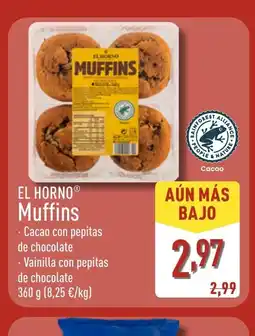 ALDI EL HORNO Muffins oferta