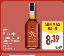 ALDI 1852 Ron viejo dominicano oferta