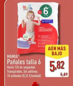 ALDI MAMIA Pañales talla 6 oferta