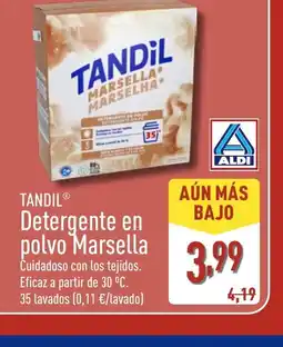 ALDI TANDIL Detergente en polvo Marsella oferta