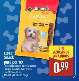 ALDI ROMEO Snack para perros oferta