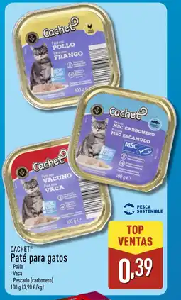 ALDI CACHET Paté para gatos oferta