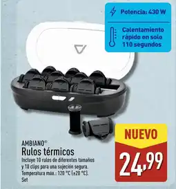 ALDI AMBIANO Rulos térmicos oferta