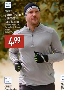 ALDI CRAN Gorro / Fular/ Guantes para correr oferta