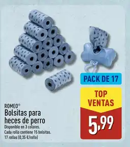 ALDI ROMEO Bolsitas para heces de perro oferta