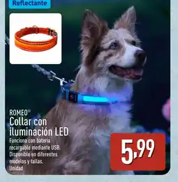 ALDI ROMEO Collar con iluminación LED oferta