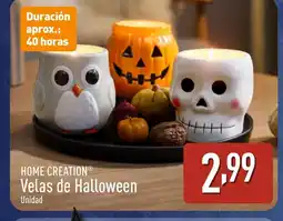 ALDI HOME CREATION Velas de Halloween oferta