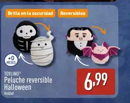 ALDI TOYLINO Peluche reversible Halloween oferta