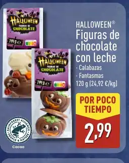 ALDI HALLOWEEN Figuras de chocolate con leche oferta
