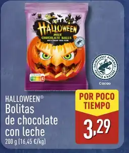 ALDI HALLOWEEN Bolitas de chocolate con leche oferta