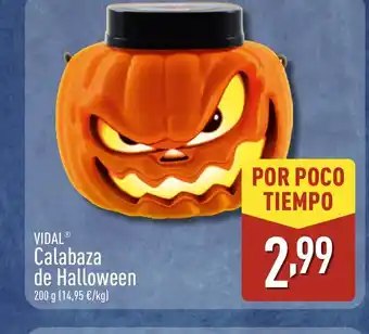 ALDI VIDAL Calabaza de Halloween oferta