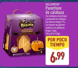 ALDI HALLOWEEN Panettone de calabaza oferta