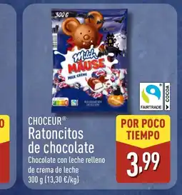 ALDI CHOCEUR Ratoncitos de chocolate oferta