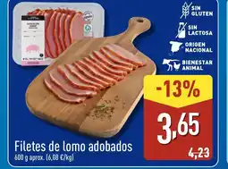 ALDI Filetes de lomo adobados oferta