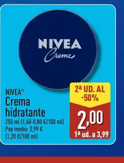 ALDI NIVEA Crema hidratante oferta