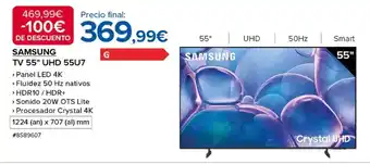 SAMSUNG TV 55" UHD 55U7