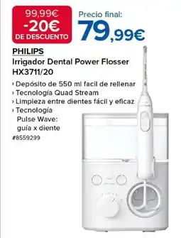 Costco PHILIPS Irrigador Dental Power Flosser HX3711/20 oferta