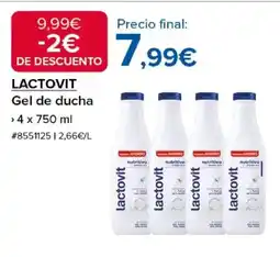 Costco LACTOVIT Gel de ducha oferta