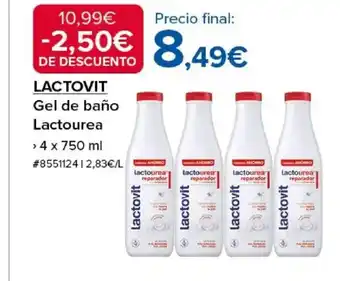 Costco LACTOVIT Gel de baño Lactourea oferta