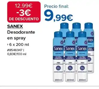 Costco SANEX Desodorante en spray oferta