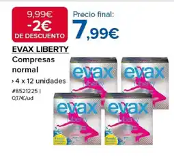 Costco EVAX LIBERTY Compresas normal oferta
