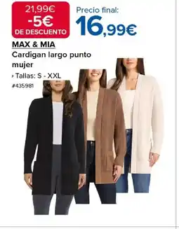 Costco MAX & MIA Cardigan largo punto mujer oferta