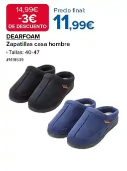 Costco DEARFOAM Zapatillas casa hombre oferta