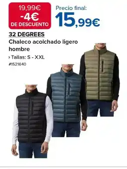 Costco 32 DEGREES Chaleco acolchado ligero hombre oferta