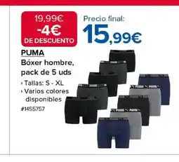 Costco PUMA Bóxer hombre, pack de 5 uds oferta