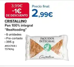 Costco CRISTALLINO Pan 100% integral Realfooding oferta