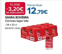 Costco SAGRA BOHEMIA Cerveza lager lata oferta