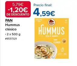 Costco PAN Hummus clásico oferta