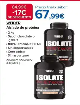 Costco WEIDER Aislado de proteína oferta