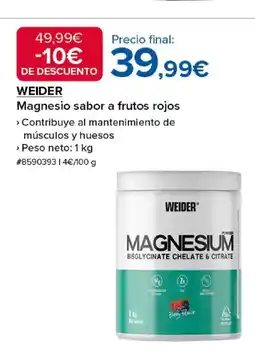 Costco WEIDER Magnesio sabor a frutos rojos oferta
