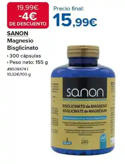 Costco SANON Magnesio Bisglicinato oferta