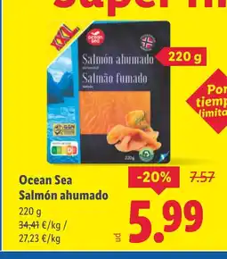 Lidl OCEAN SEA Salmón ahumado oferta