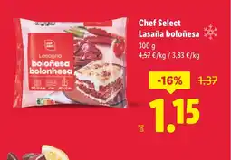 Lidl CHEF SELECT Lasagna boloñesa oferta