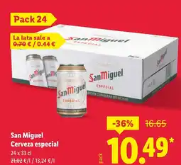 Lidl SAN MIGUEL Cerveza especial oferta