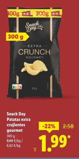 Lidl SNACK DAY Patatas extra crujiente gourmet oferta