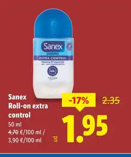 Lidl SANEX Roll-on extra control oferta