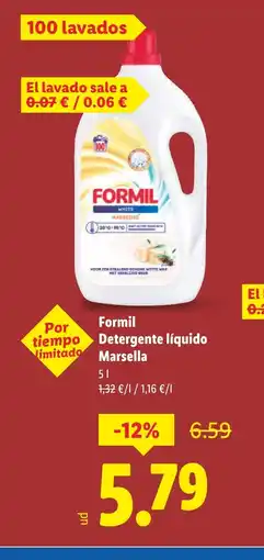 Lidl FORMIL Detergente liquide Marsella oferta