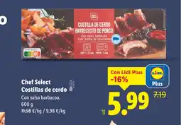 Lidl CHEF SELECT Costillas de cerdo oferta