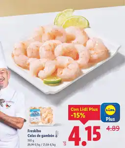 Lidl FRESKIBO Colas de gambón oferta