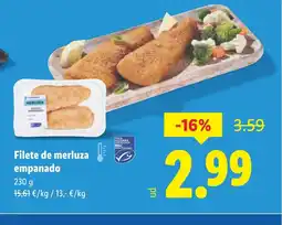Lidl Filete de merluza empanado oferta
