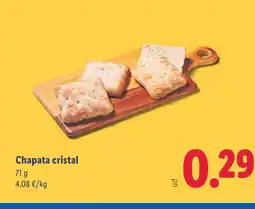 Lidl Chapata cristal oferta