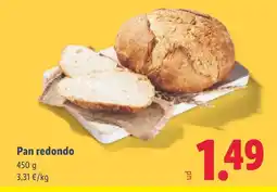 Lidl Pan redondo oferta