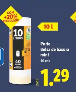 Lidl PURIO Bolsa de basura mini oferta