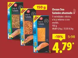 Lidl OCEAN SEA Salmón ahumado oferta