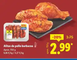 Lidl Alitas de pollo barbacoa oferta